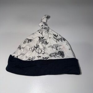 Magnetic Me Baby Hat Safari Animals White Black Knot‎ Top Infant Newborn
